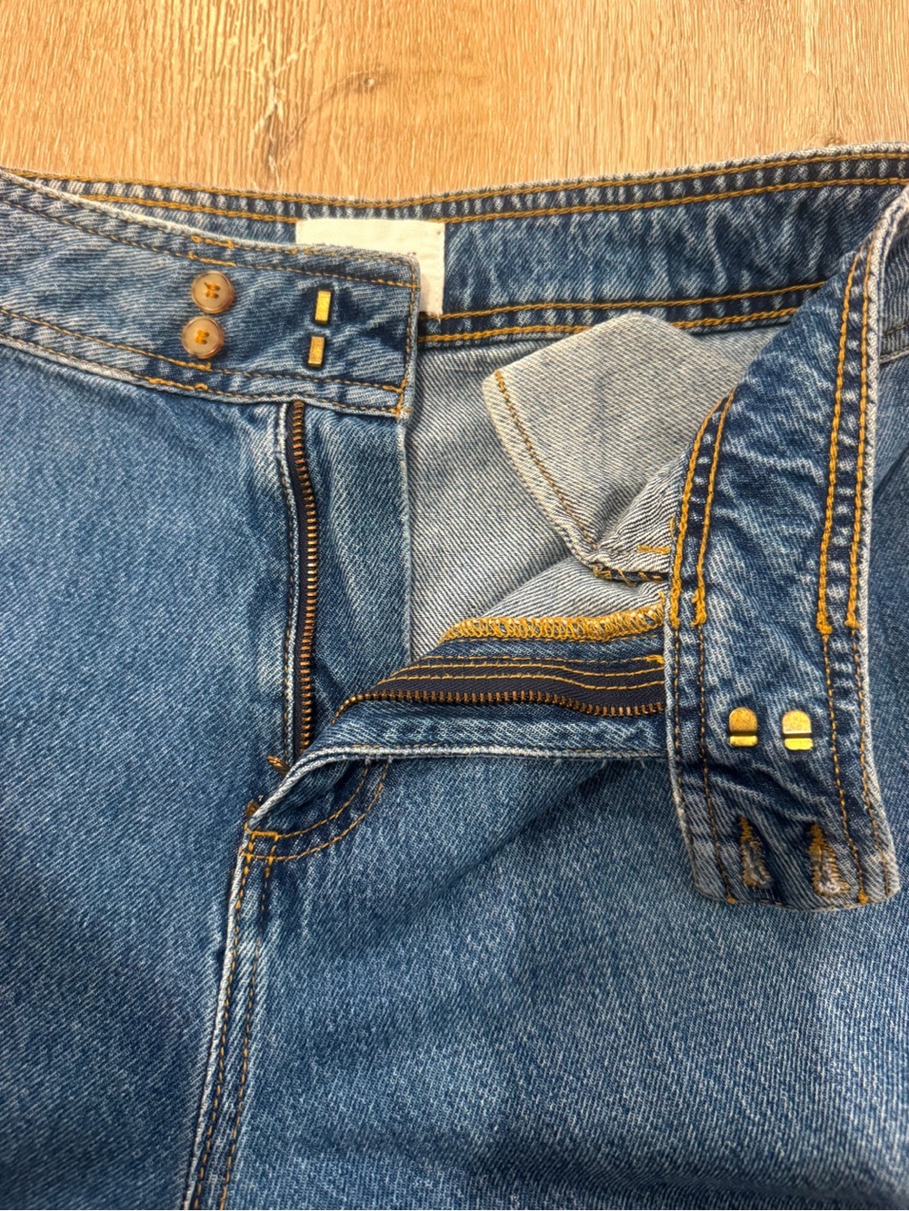 Sezane High Waisted Cropped Wide Leg Jeans - Picture 8 of 9
